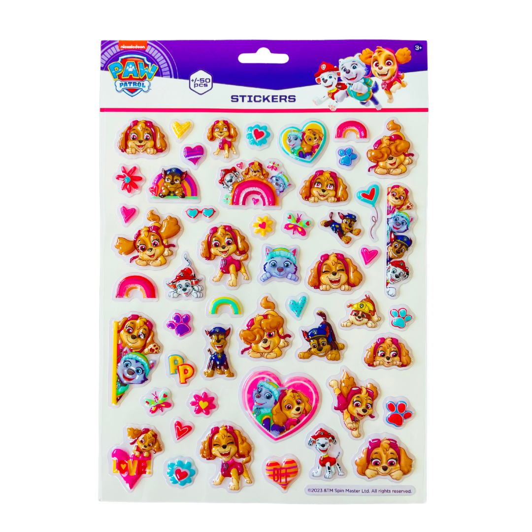 Stickers 3D réutisables Pat'Patrouille