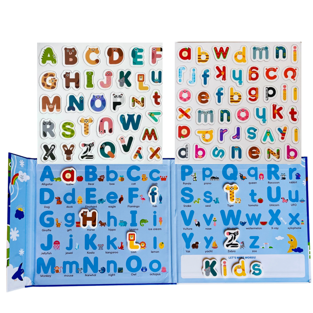 Sticker Book Lettres Alphabet magnétiques - Anglais