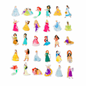 6 Stickers Princesses