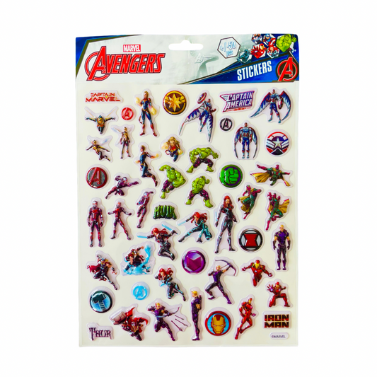 Stickers 3D réutilisables Avengers