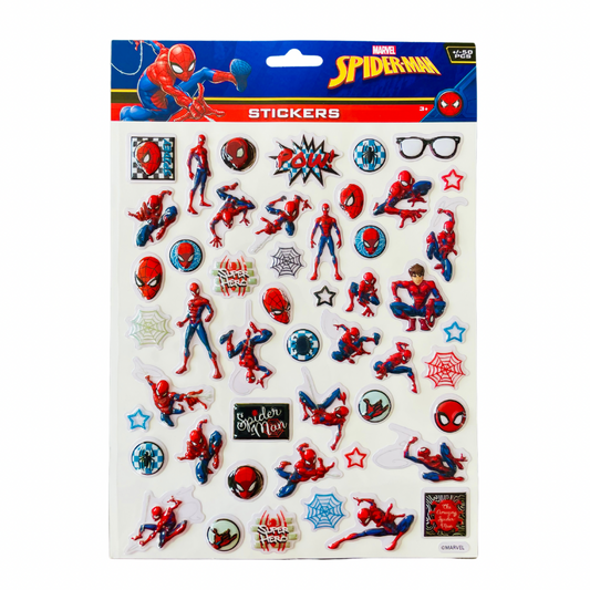 Stickers 3D réutilisables Spiderman