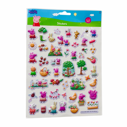 Stickers 3D réutilisables Peppa Pig