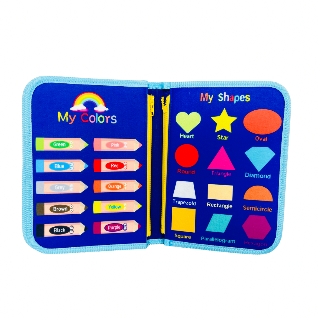 Sticker Book Montessori réutilisable - Anglais