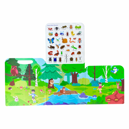 Sticker Book réutilisable thème Insectes - Anglais