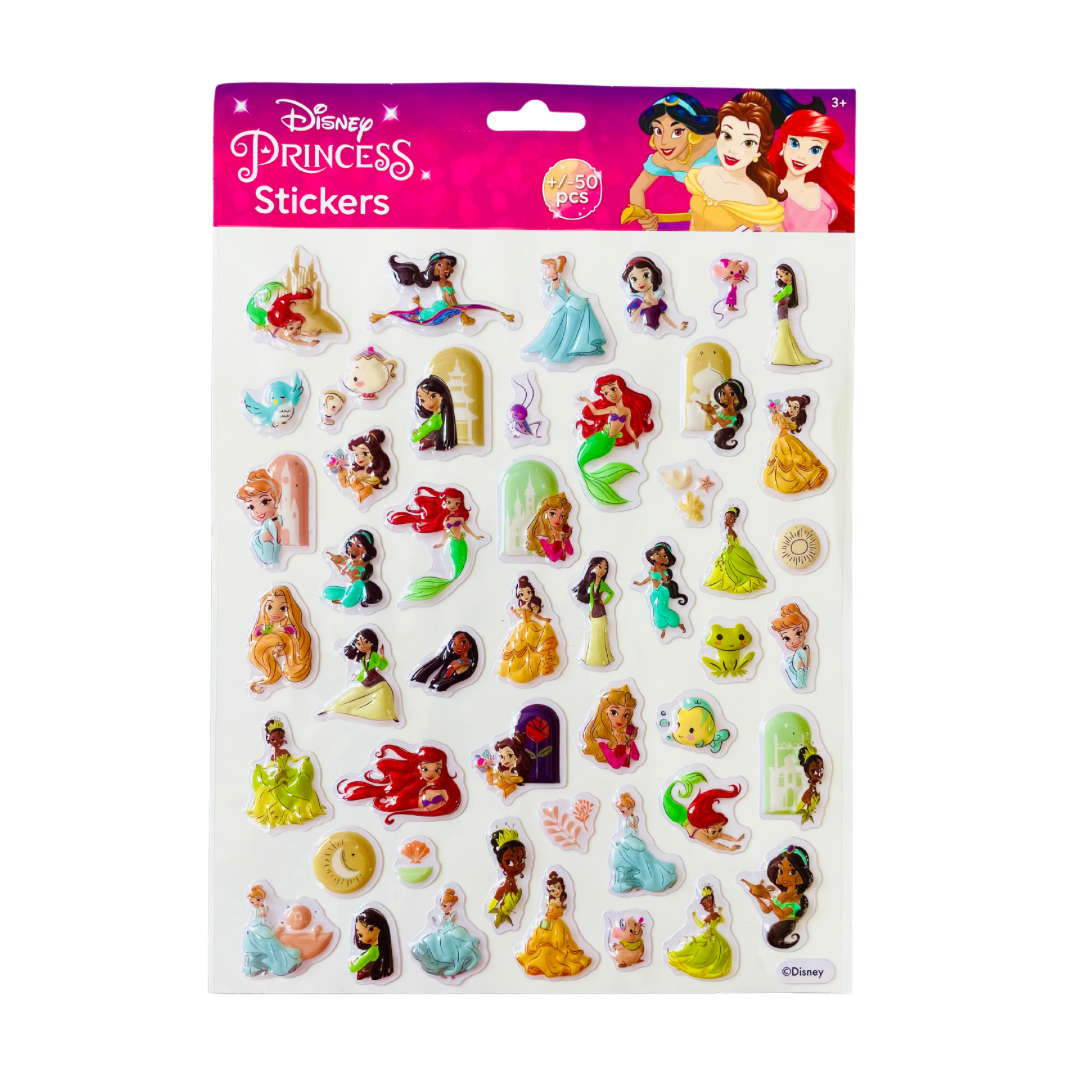 Stickers 3D réutilisables Princesses