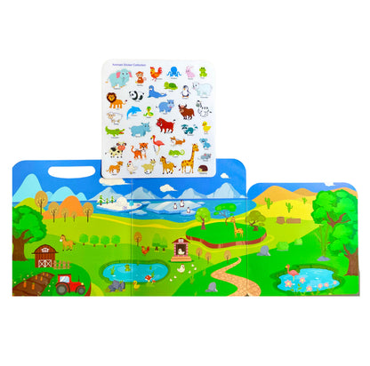 Sticker Book réutilisable thème Animaux - Anglais